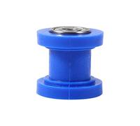 chain tensioner ◈ Drive Chain Roller 10mm Chain Roller Slider Tensioner Wheel Guide Pit Dirt Mini Bike Moto Atv (Blue)