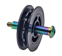 Chain Tensioner Pulley, 8mm/10mm 11T Guide Wheel and Bolt Kit, Nylon with TC4 Ti Alloy, M5 P0.8 Thread for Folding Bike Rear Derailleur Adjustment(Inner diameter 8mm)