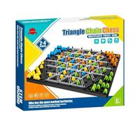 Chain Triangle Chess Game, Triangle Chain Strategy Board Game, Interactive Peg Game Educational Brain Teaser Strategy Puzzle Toy for Adults and Kids
