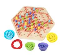 Chain Triangle Chess Game - Wooden Puzzle Toy, Strategy Board | Premium Classic Brain Teaser Chess, Multiplayer Logic For Kids Family Friends Adults Learning Fun Indoor Outdoor Play