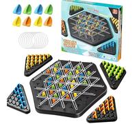 Chain Triangle Chess,Wavelength Board Game,Strategy Board Games for Adults,Enhanced Stability, Logic & Focus Development, Family Party Recreation for 2-4 Players
