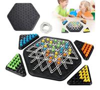 Chain Triangle Game - Chain Triangle Board Game Family Board Games Playing Time for 2 Players to 4 Players, Triangle Chess Interactive Game for Toddlers, Kids, Adults, Family, Party, Educational Toys