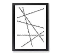 Chained Melody Framed Print | A2 Black Framed Wall Art | Ready to Hang | Modern Nature Picture | Living Room Bedroom Lounge Office