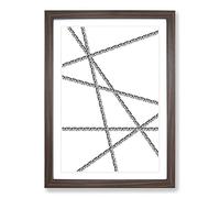 Chained Melody Framed Print | A2 Walnut Framed Wall Art | Ready to Hang | Modern Nature Picture | Living Room Bedroom Lounge Office