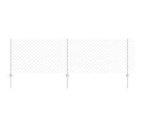 Chainlink Fence with Post Mesh Outdoor Fence Panels Fencing vidaXL