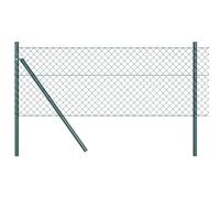 Chainlink Fence with Spikes Mesh Post Outdoor Garden Terrace Barrier vidaXL