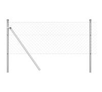 Chainlink Fence with Spikes Mesh Post Outdoor Garden Terrace Barrier vidaXL