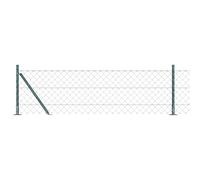 Chainlink Fence with Spikes Mesh Post Outdoor Garden Terrace Barrier vidaXL