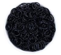 Chainmail Rings, 200PCS Open Jump Rings O Ring Shaped Jump Rings for Jewelry Making Funny DIY Chainmail Rings Black Iron Jump Rings for Keychains Bracelet Making