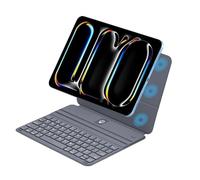 CHAINORA Magnetic Folio Wireless Keyboard Leather Case Cover for 2024 iPad M2/Air/Pro 11/13 2024 Magic-Style,Light Weight Extra Thin,Multi Angle,Bluetooth (iPad Air 11 2024/iPad Pro 11/Air 5/4)