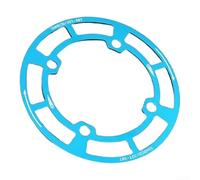 Chainring and Sprocket Guard for Mountain Bikes, 104BCD Mounting Pattern Aluminum Alloy Crankset Protector with Anti Wear and Oil Resistant Features (Blue)