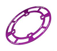 Chainring and Sprocket Guard for Mountain Bikes, 104BCD Mounting Pattern Aluminum Alloy Crankset Protector with Anti Wear and Oil Resistant Features (Pink)