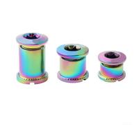 Chainring Bolts M8x2.4mm Steel 5pcs for Single Crankset(B)