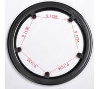 Chainring Guard for 46t-48t Cranksets 4- or 5-Hole Plastic Sprocket Protector Having Anti-Entanglement Oil-Splash Prevention - Mountain for Bike Folding for Bike Urban Commuter Use(KUN46-48/9.1)