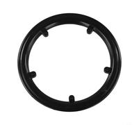 Chainring Guard for Mountain Bike & Folding Bicycle - 48T Crankset Protector with 4/5-Hole Mount, Plastic Sprocket Cover to Prevent Pant Entanglement and Oil Splash, Brown + Transparent(KUN46-48/9.1)