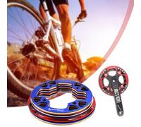 Chainring Guard for Road Bikes Featuring 104BCD Bicycle Crank Chain Guard to Protect Against Chain Dropping and Debris (36-38T Red)