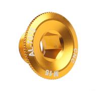 Chainring Screws, Aluminium Alloy MTB Crank Bolts M15/M18/M20 for IXF M19 Crankset, Chainring Fixing Bolts for Bikes(Gold-M15)