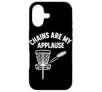 Chains Are My Applause Disc Golf Fun Saying Case for iPhone 17