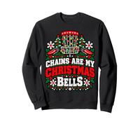 Chains Are My Christmas Bells Disc Golf Ugly Sweater Sweatshirt