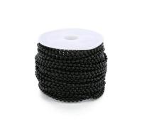 Chains Ball Chain 10 Rolls Yards Iron Bead for Jewelry Making Necklace Bracelet Keychain DIY Handmade Accessories(Black,1.5mm)