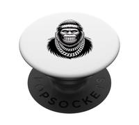 Chains Beanie Street Style Art Gorilla Silverback Gorillas PopSockets Adhesive PopGrip