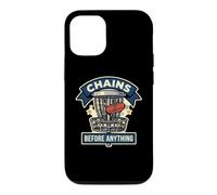 Chains Before Anything Funny Disc Golf Basket Frisbee Sport Case for iPhone 12/12 Pro
