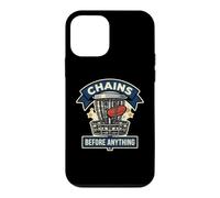 Chains Before Anything Funny Disc Golf Basket Frisbee Sport Case for iPhone 12 mini