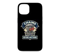 Chains Before Anything Funny Disc Golf Basket Frisbee Sport Case for iPhone 13
