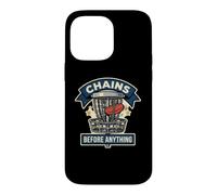 Chains Before Anything Funny Disc Golf Basket Frisbee Sport Case for iPhone 14 Pro Max