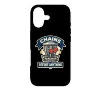 Chains Before Anything Funny Disc Golf Basket Frisbee Sport Case for iPhone 17