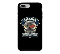 Chains Before Anything Funny Disc Golf Basket Frisbee Sport Case for iPhone 7 Plus/8 Plus