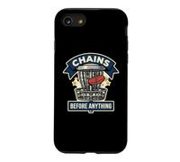Chains Before Anything Funny Disc Golf Basket Frisbee Sport Case for iPhone SE (2020) / 7/8