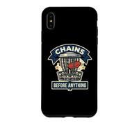 Chains Before Anything Funny Disc Golf Basket Frisbee Sport Case for iPhone XS Max