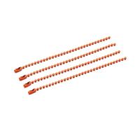 Chains Colored Ball Chain Keychain Bulk 500pcs Metal Hanging Chains Necklace Connector for DIY Bracelet Jewelry Making Accessories(Orange)