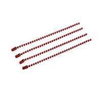 Chains Colored Ball Chain Keychain Bulk 500pcs Metal Hanging Necklace Connector for DIY Bracelet Jewelry Making Accessories(Red)