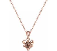 Chains For Women,S925Taurus Gemstone Zodiac Signs Rose Zircon Birthstone Gift Jewelry For Mum Boys Girls