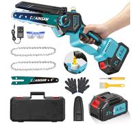 Chainsaw, 1000W Brushless 4000mAh Mini Electric Chainsaw Compatible with Makita 18V Batteries, 6 Inch Small Cordless Chain Saw, Auto Lubricator Handheld Battery Chain Saws for Cutting Wood Tree, Gifts