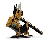 Chainsaw Axe Building Block Set, 1206 PCS Golden Battle Axe Building Kit, Creative Game Anime Weapon Brick Model Toys, Gifts for Adults and Teens