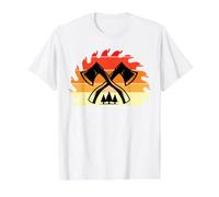 Chainsaw Axe Foresters Forestry Saw Chainsaw Sawdust Value Graphic T-Shirt, Men, White, S
