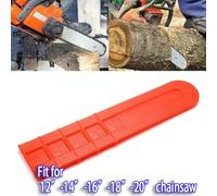 Chainsaw Bar Cover Scabbard Protector for 12" to 20" Guide Plates, Plastic Saw Guard Sheath for Agriculture and Forestry Use, 4 Pack Options(20 Inch)
