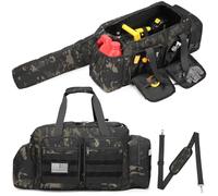 Chainsaw Carrying Case - Tactical Style Waterproof Storage Bag for EGO, Dewalt, Greenworks 14 & 16 & 18 Inch Power Chainsaw & Accessories, Bag Only (Black Camo)
