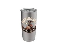 Chainsaw Carving Making Art At Full Throttle Stainless Steel Insulated Tumbler