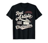 Chainsaw Carving Wood Sculpting Artisan Timber Art T-Shirt