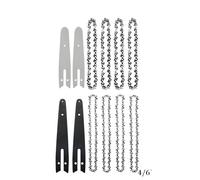 Chainsaw Chain 12-Pack 4/6" Chains,Home 4/6" Mini Chainsaw Accessories Replacement Chains for Cordless Pruning Saws Cutting Tools(4 and 6 Set B)