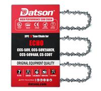 Chainsaw Chain 16 Inch 3/8" LP Pitch .043" Gauge 56 Drive Links Fits ECHO CCS-58V, CCS-58V2AHCV, CCS-58V4AH, CS-330T (3 Chains) - Full Chisel