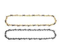 Chainsaw Chain 2PC 10/12/14/16/18/20Inch Steel Chainsaw Chains 3/8 Pitch LP Logging Saw Chain Electric Chainsaws Accessory Replacement(12 Inch 47Drive Link)