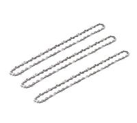 Chainsaw Chain 3Pcs 10/12/14/16/18 Inch Steel Chainsaw Chains 3/8LP 0.05 Electric Saw Drive Link Chains Replacement Garden Cutting Hand Tool(12inch 47Drive Link)