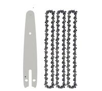 Chainsaw Chain 4/6 Inch Mini Steel Chainsaw Chains Electric Chainsaws Parts Guide Plate Garden Tools Saw Accessories Sharp Chainsaws Chain Set(6in Set b)