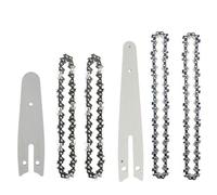 Chainsaw Chain, Chainsaw Chain Guide Plate Set for 4 Inch and 6 Inch Mini Electric Chainsaw Replacement(Set B)
