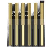 Chainsaw Chain Grinder Diamond Sharpening Stone Emery Grinding Head For Electric Saw, Gold, 4.8mm Diameter, 6 Pack(D)